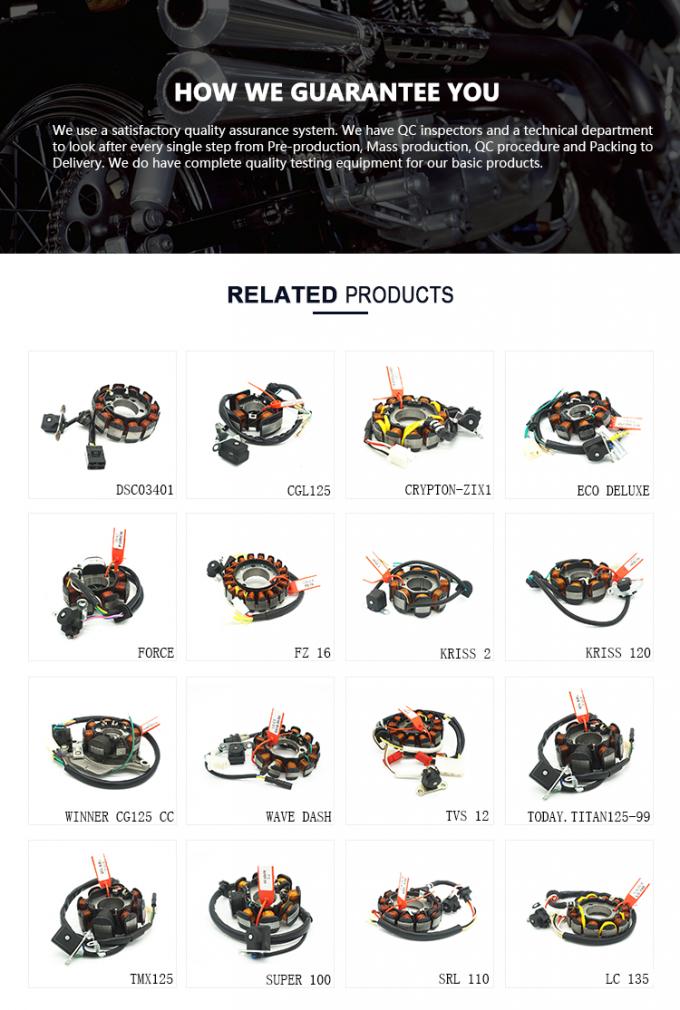 ЧЕРТОЧКА ВОЛНЫ катушки статора магнето поляков поставки 12 фабрики для двигателя мотоцикла